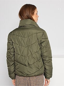 Blusão de penas curto 'JDY' - Kiabi