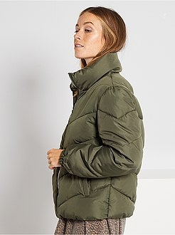 Blusão de penas curto 'JDY' - Kiabi