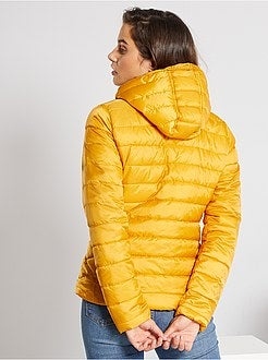 Blusão de penas impermeável com capuz - Kiabi