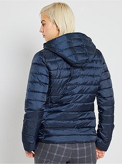 Blusão de penas impermeável com capuz - Kiabi