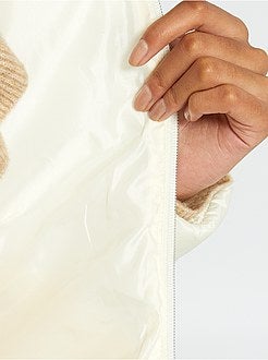 Blusão de penas impermeável com capuz - Kiabi