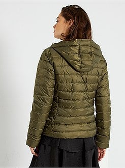 Blusão de penas impermeável com capuz - Kiabi
