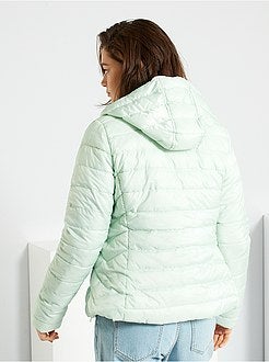 Blusão de penas impermeável com capuz - Kiabi