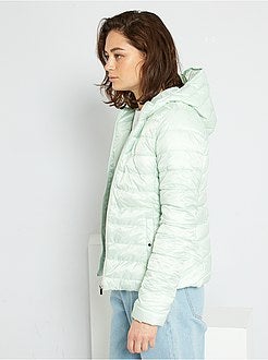Blusão de penas impermeável com capuz - Kiabi