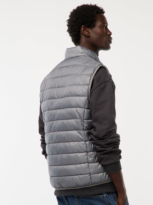 Blusão de penas impermeável sem mangas liso - Kiabi