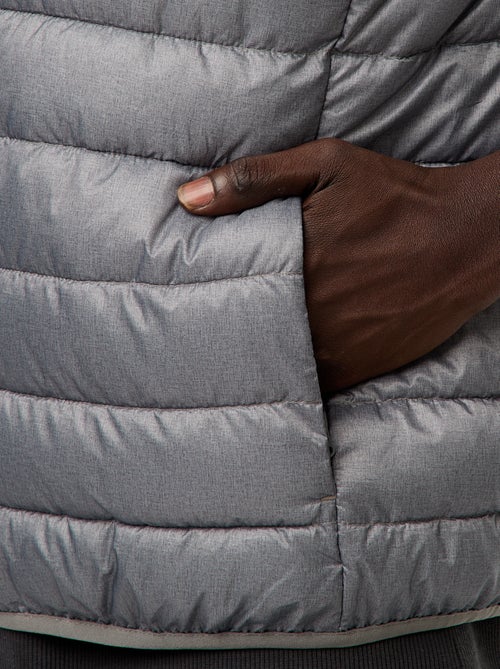 Blusão de penas impermeável sem mangas liso - Kiabi