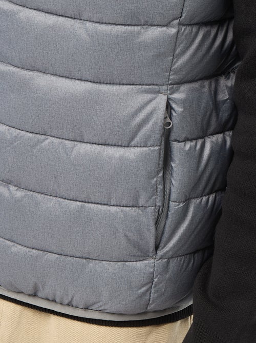 Blusão de penas impermeável sem mangas liso - Kiabi