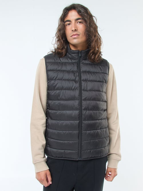 Blusão de penas impermeável sem mangas liso - Kiabi