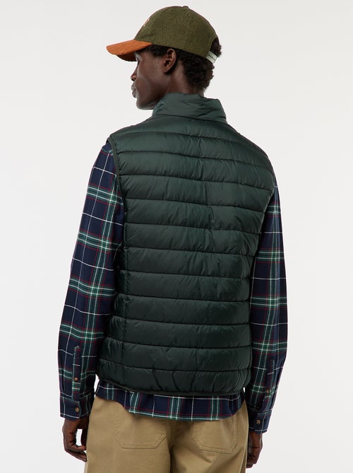 Blusão de penas impermeável sem mangas liso - Kiabi