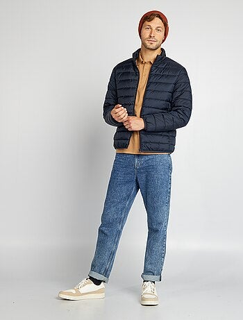 Blusão de penas leve acolchoado