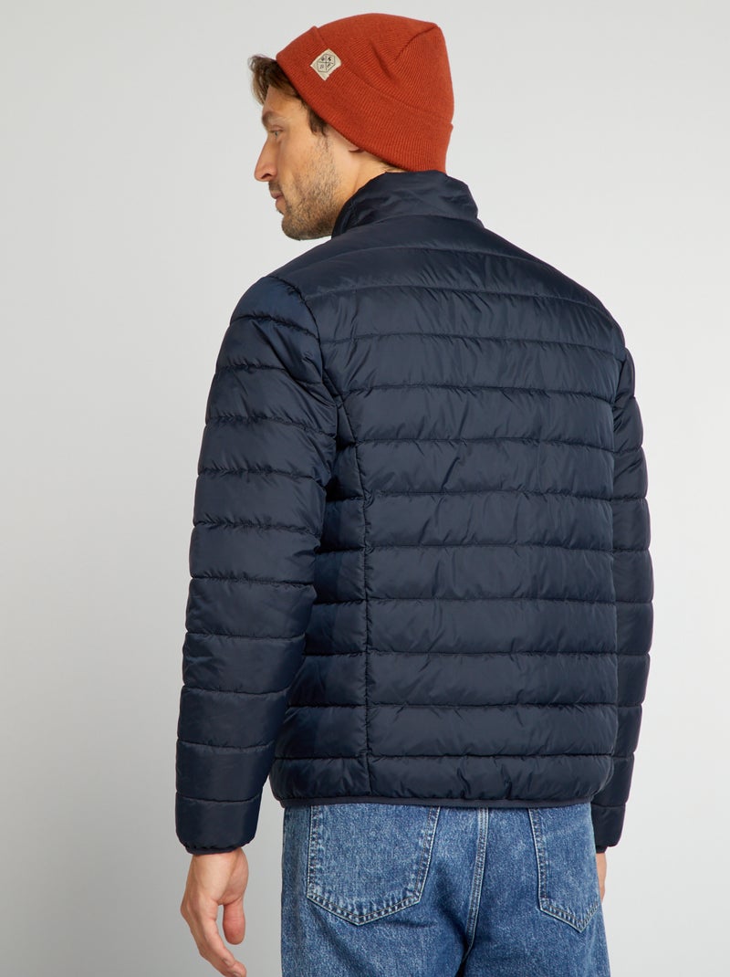 Blusão de penas leve acolchoado AZUL - Kiabi