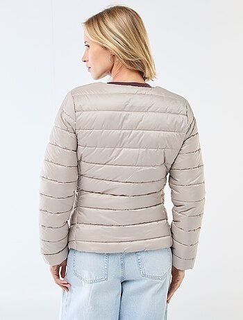 Blusão de penas leve acolchoado e impermeável