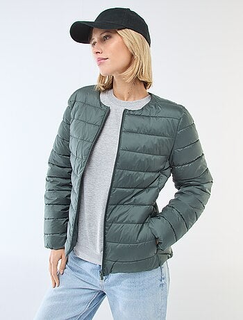 Blusão de penas leve acolchoado e impermeável