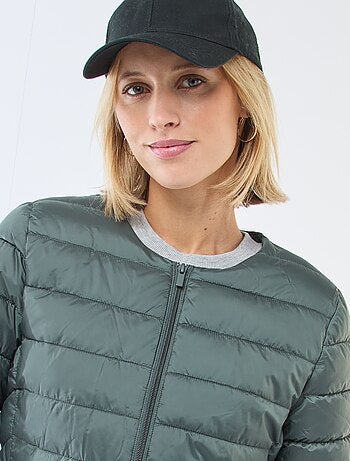 Blusão de penas leve acolchoado e impermeável