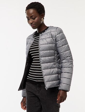 Blusão de penas leve acolchoado e impermeável