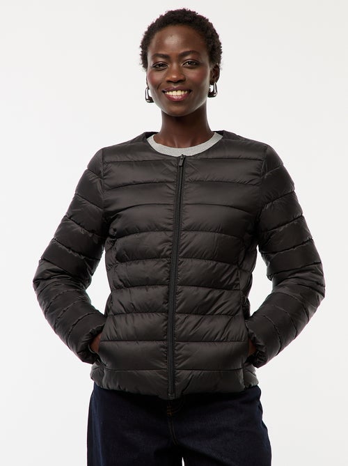 Blusão de penas leve acolchoado e impermeável - Kiabi