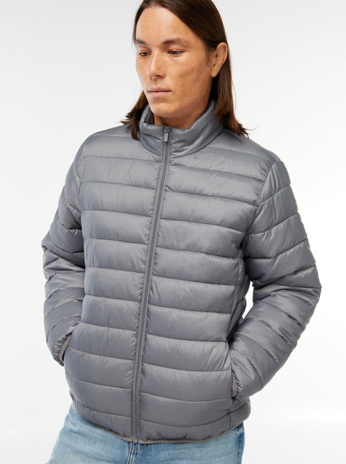 Blusão de penas leve acolchoado liso - Kiabi