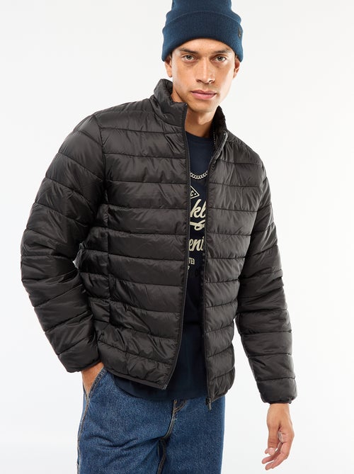 Blusão de penas leve acolchoado liso - Kiabi