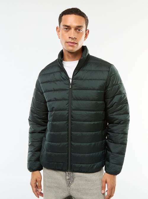 Blusão de penas leve acolchoado liso - Kiabi