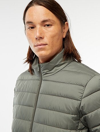 Blusão de penas leve acolchoado liso