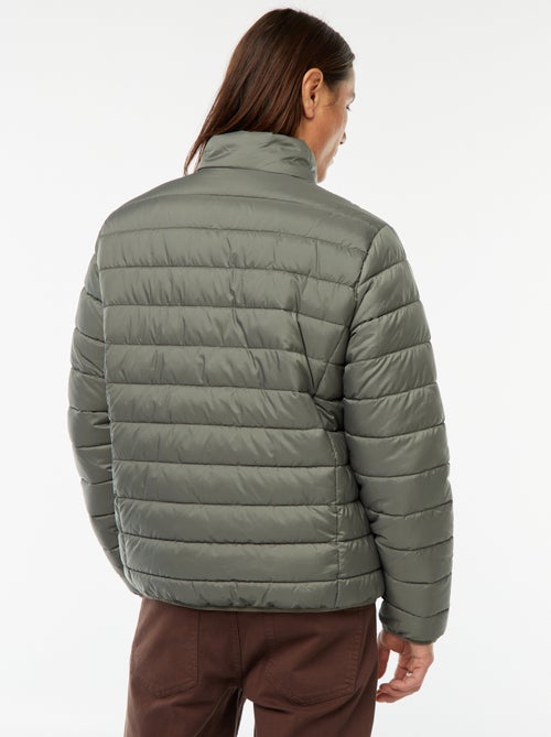 Blusão de penas leve acolchoado liso - Kiabi