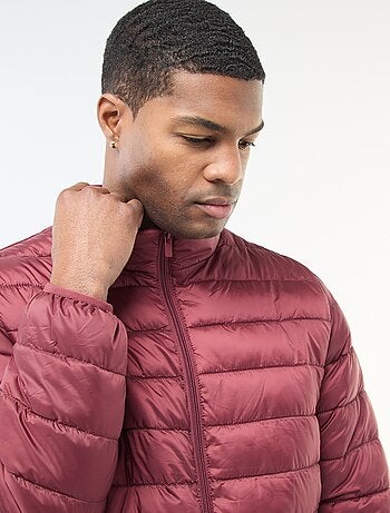 Blusão de penas leve acolchoado liso