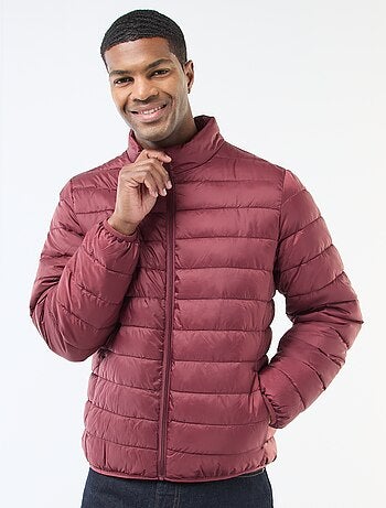 Blusão de penas leve acolchoado liso