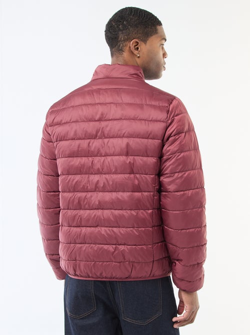 Blusão de penas leve acolchoado liso - Kiabi