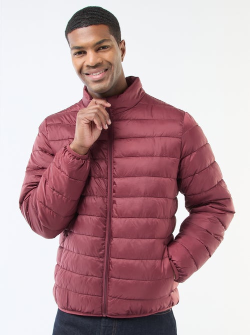 Blusão de penas leve acolchoado liso - Kiabi