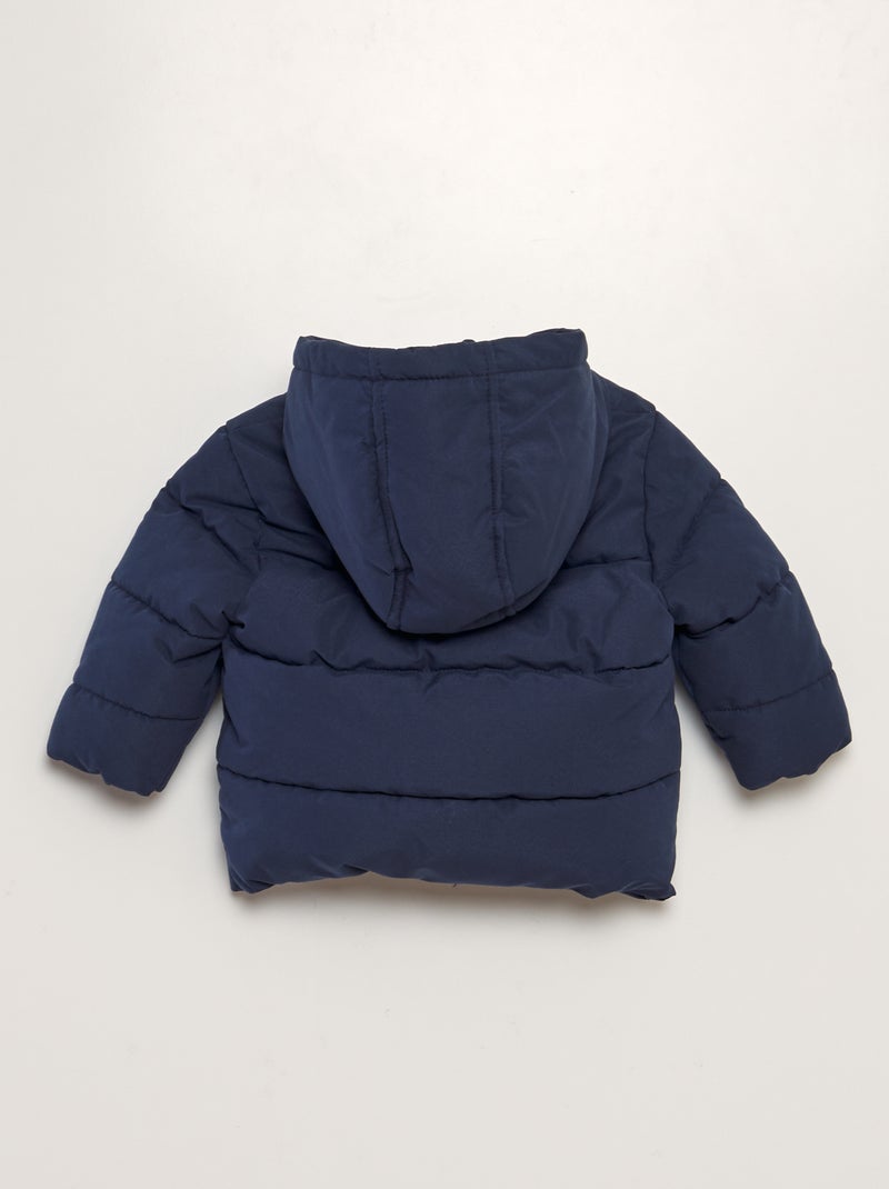 Blusão de penas liso Azul - Kiabi