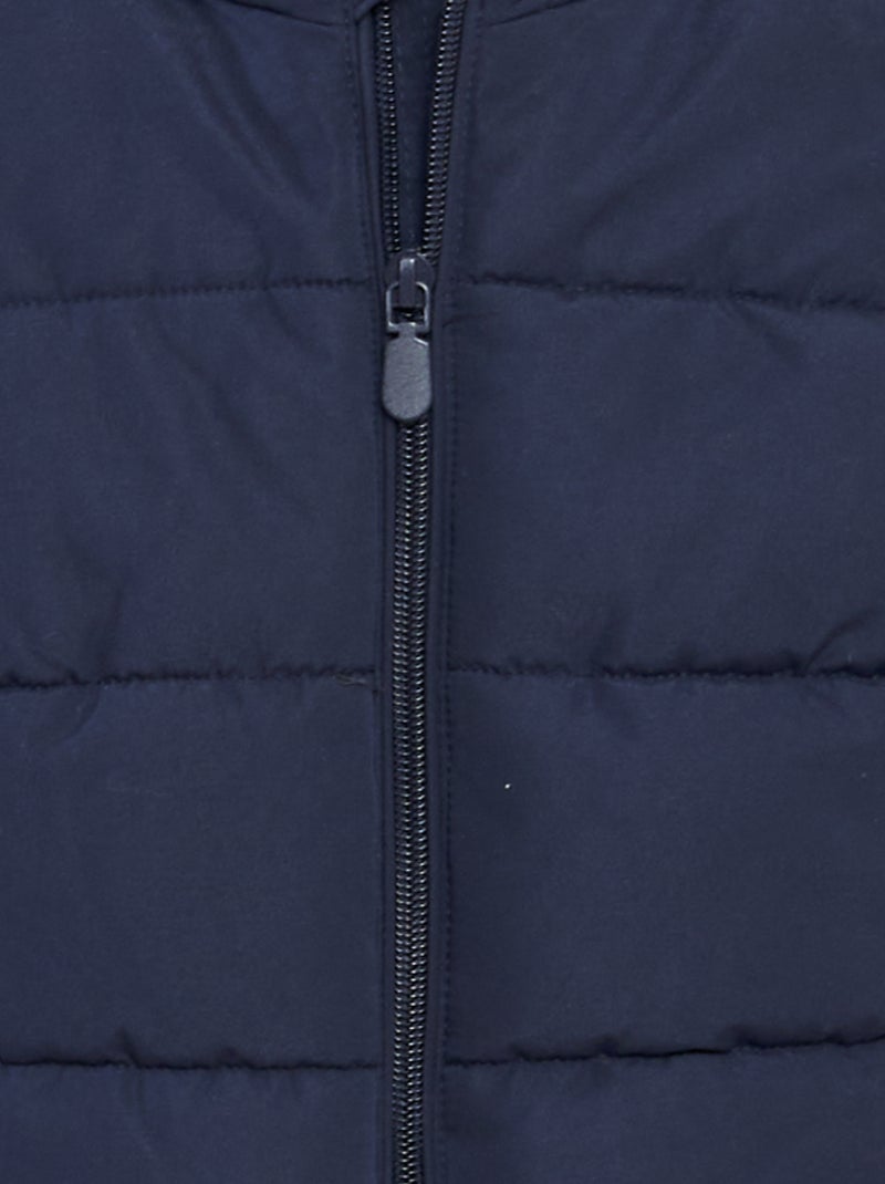 Blusão de penas liso Azul - Kiabi