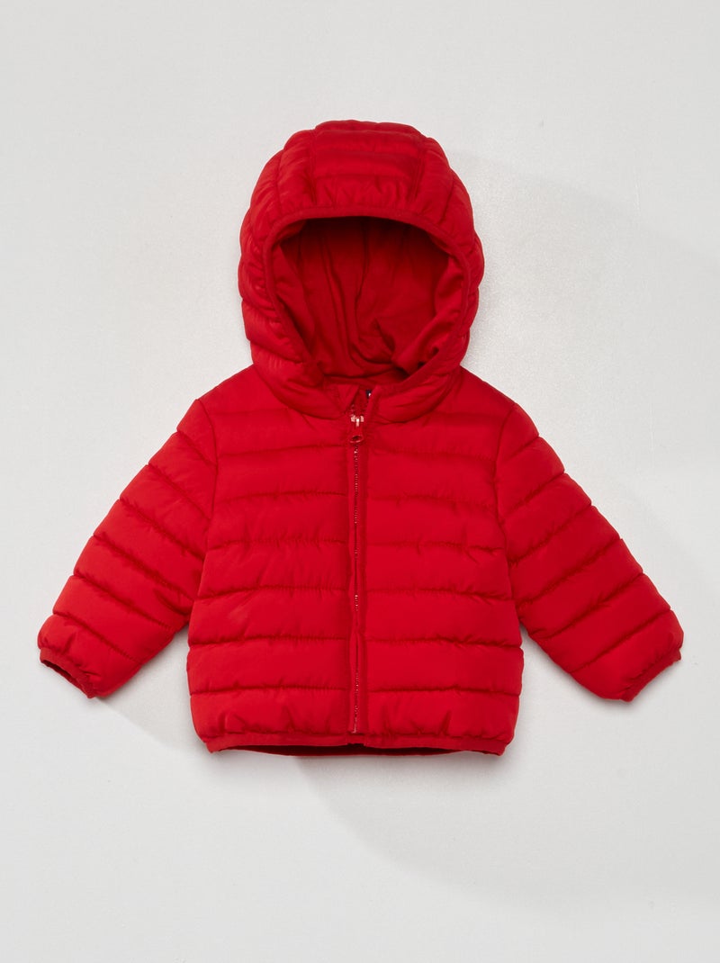 Blusão de penas liso VERMELHO - Kiabi