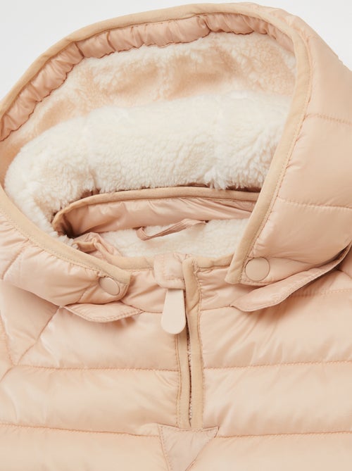 Blusão de penas quente com capuz - So Easy - Kiabi