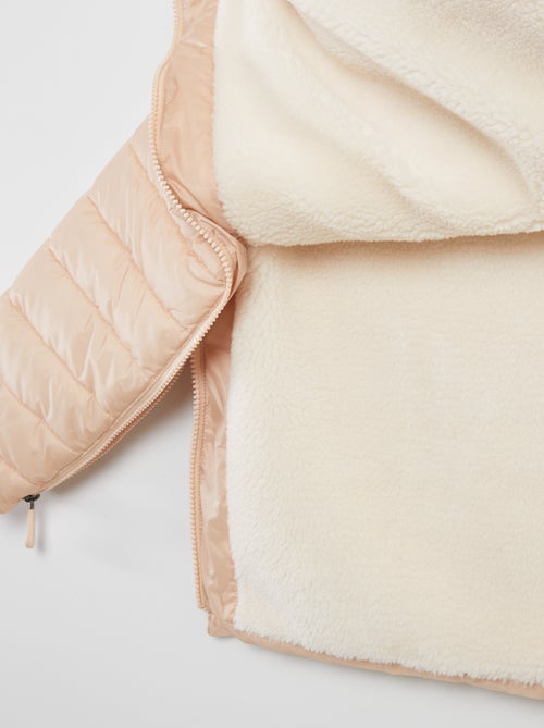 Blusão de penas quente com capuz - So Easy - Kiabi