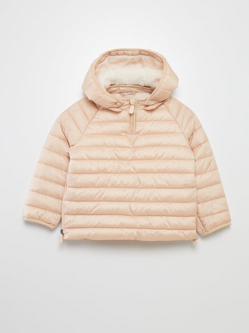 Blusão de penas quente com capuz - So Easy - Kiabi