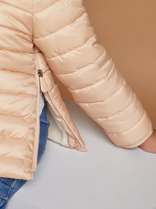 Blusão de penas quente com capuz - So Easy - Kiabi