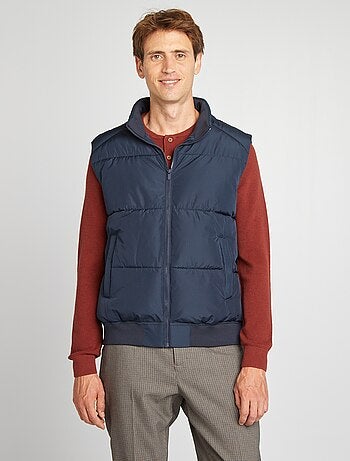 Blusão de penas sem mangas