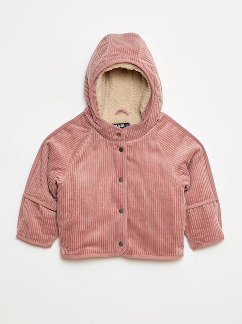 Blusão de veludo cotelê - Kiabi