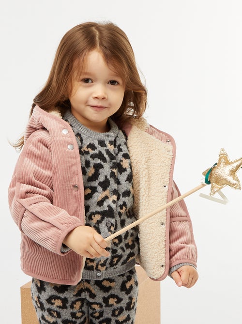 Blusão de veludo cotelê - Kiabi