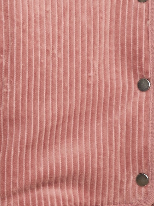 Blusão de veludo cotelê - Kiabi