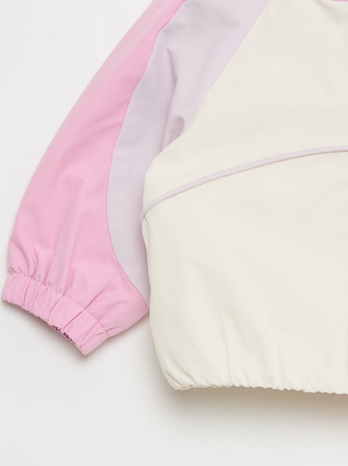 Blusão desportivo com fecho e capuz - Kiabi