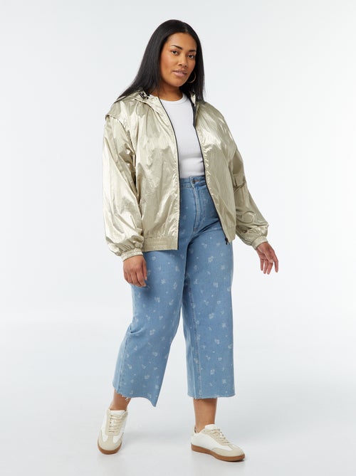 Blusão dourado com capuz - Kiabi