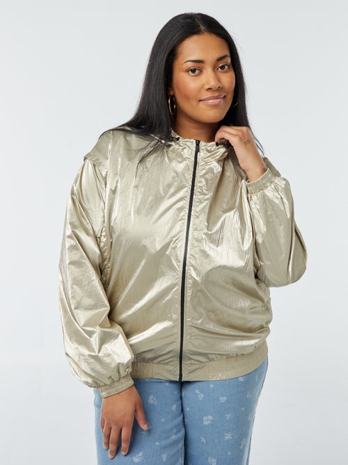 Blusão dourado com capuz - Kiabi