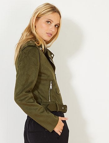 Blusão em camurça - Kiabi