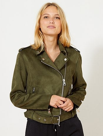 Blusão em camurça - Kiabi