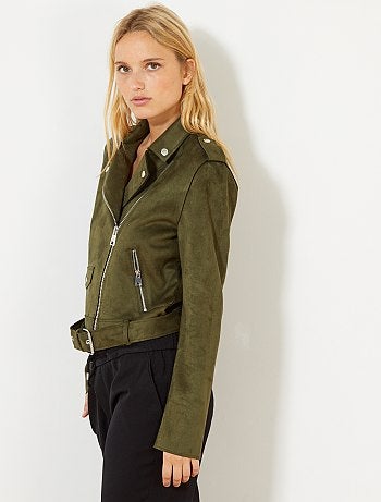 Blusão em camurça - Kiabi