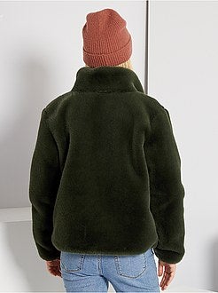 Blusão em imitação de pele - Kiabi