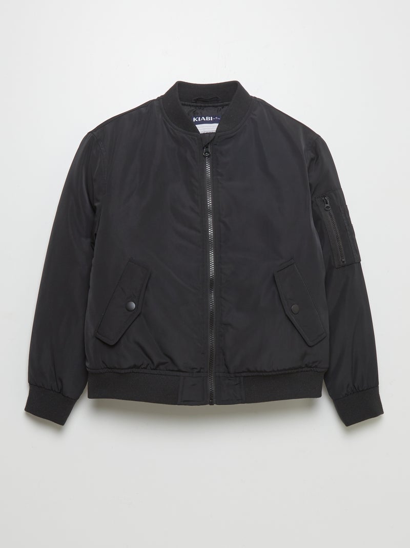 Blusão em nylon Preto - Kiabi