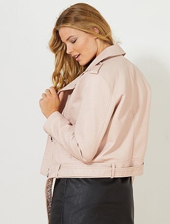 Blusão em pele sintética - Kiabi