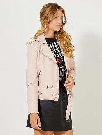 Blusão em pele sintética - Kiabi